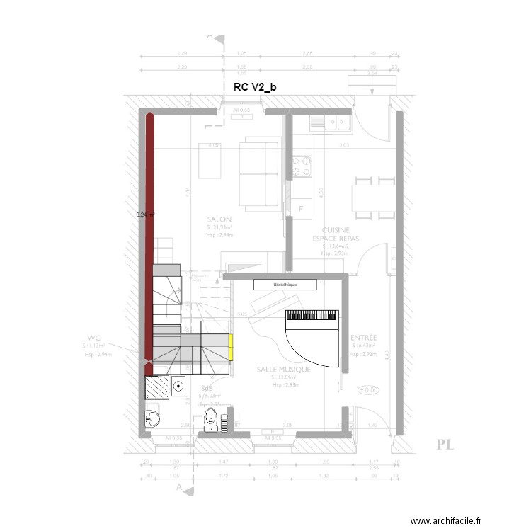 RC_archi_V2_b. Plan de 1 pièce et 0 m2