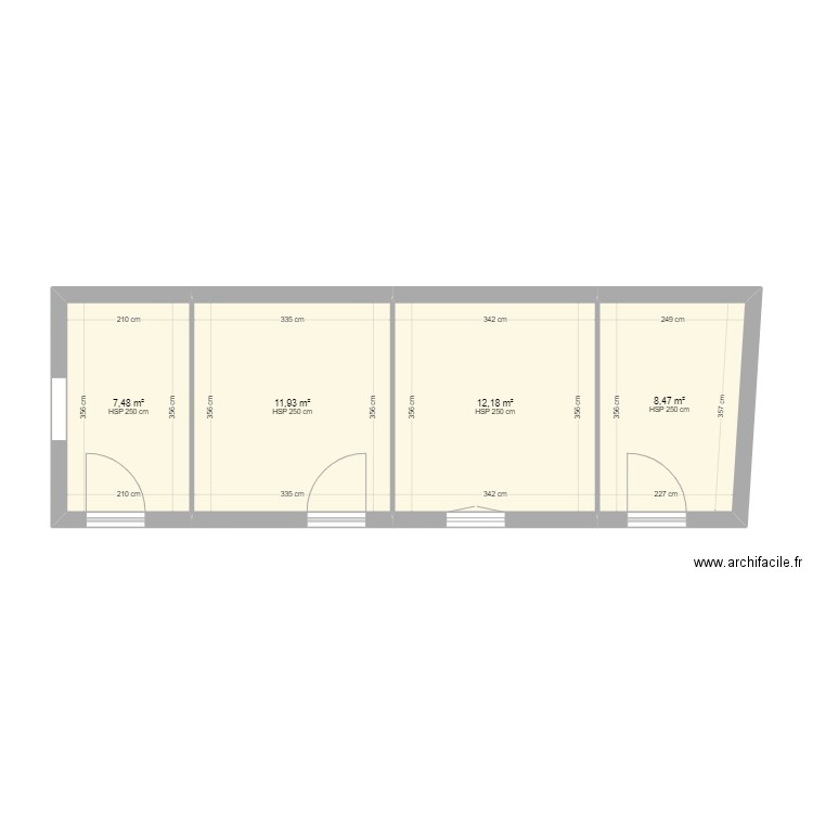 Appart étage Alain. Plan de 0 pièce et 0 m2