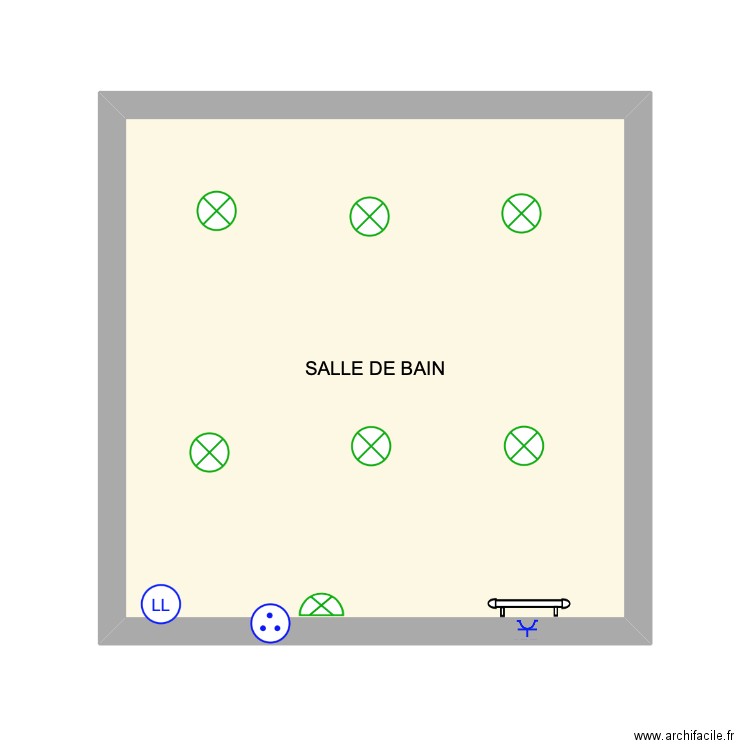 SDB MANON. Plan de 0 pièce et 0 m2
