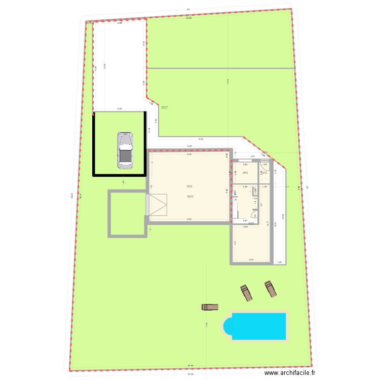 Bon plan. Plan de 6 pièces et 1201 m2