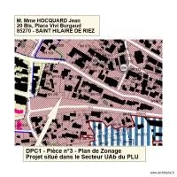 DPC1 - Pi&egrave;ce n&deg;3 - Plan de zonage secteur UAb du P.LU