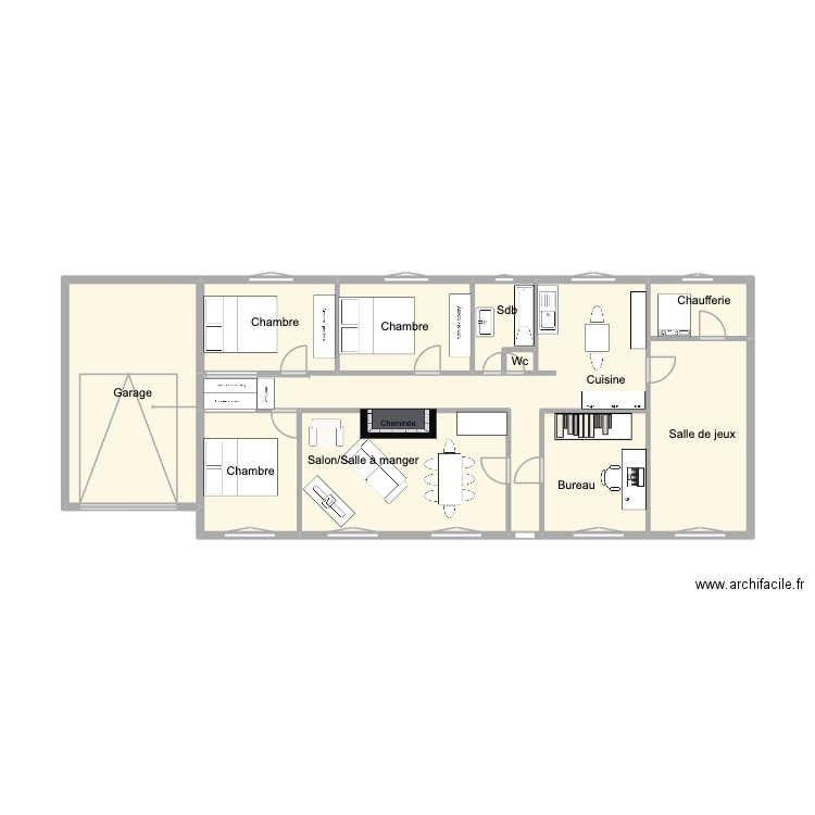 MAISON IGE. Plan de 11 pièces et 38 m2