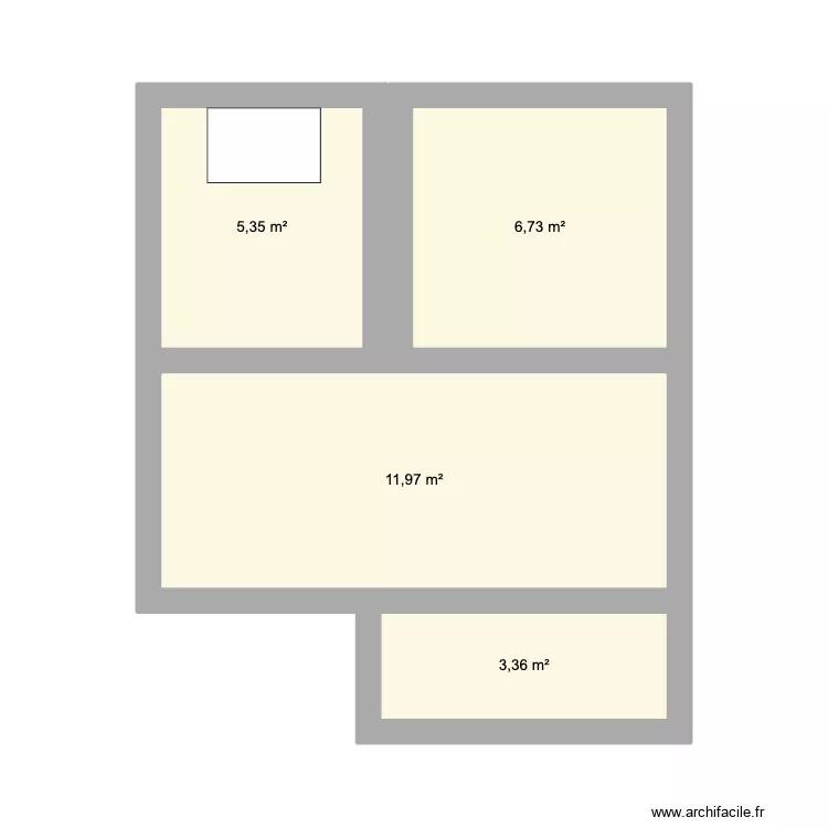 appartement. Plan de 4 et 27 m² appartement. Plan de 4 et 27 m²