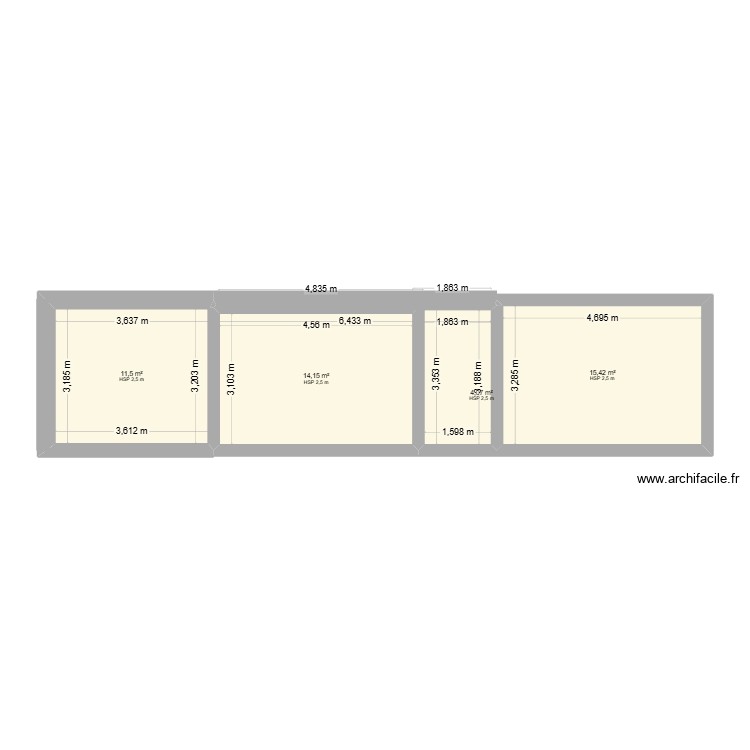 GGG. Plan de 0 pièce et 0 m2