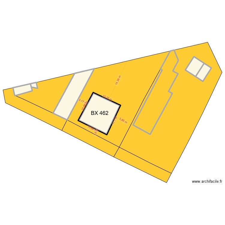FREMONT saint quentin. Plan de 7 pièces et 344 m2