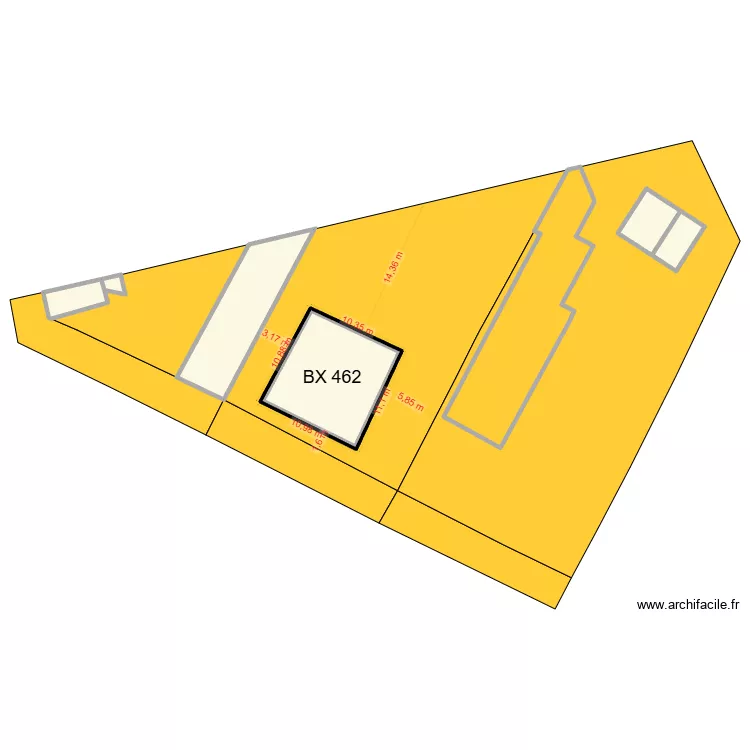 FREMONT saint quentin. Plan de 