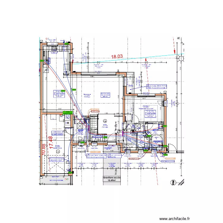 TOULIER PLOMB RDC. Plan de 