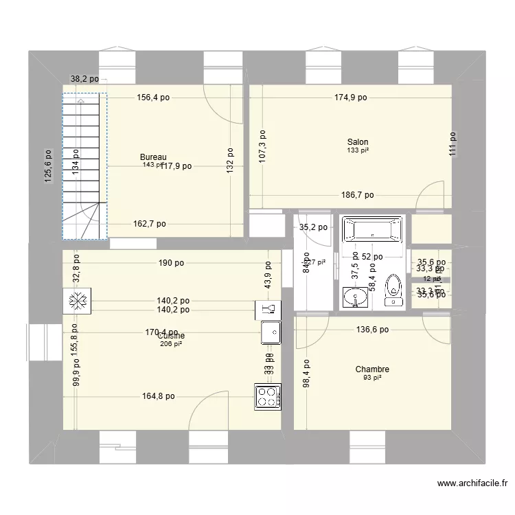 8 Saint-Edmond APRÈS. Plan de 8 Saint-Edmond APRÈS. Plan de
