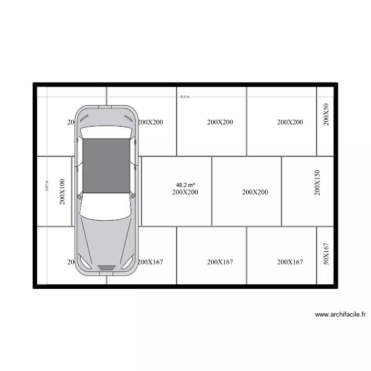 teteghem. Plan de 1  et 48 m²