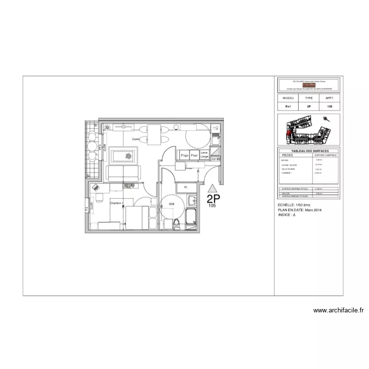 plan appart tableaux. Plan de 