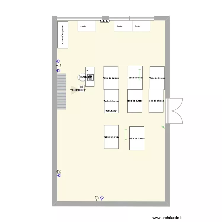 tp1_salle_ethan_t. Plan de 1 Pièce et 60 m²