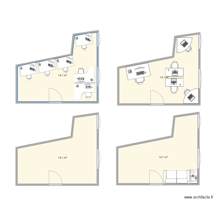 Cowork. Plan de 0 pièce et 0 m2