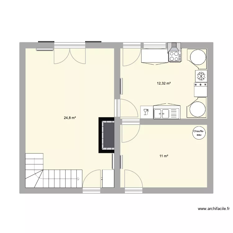 Argenti&egrave;res Rch. Plan de 3  et 48 m²