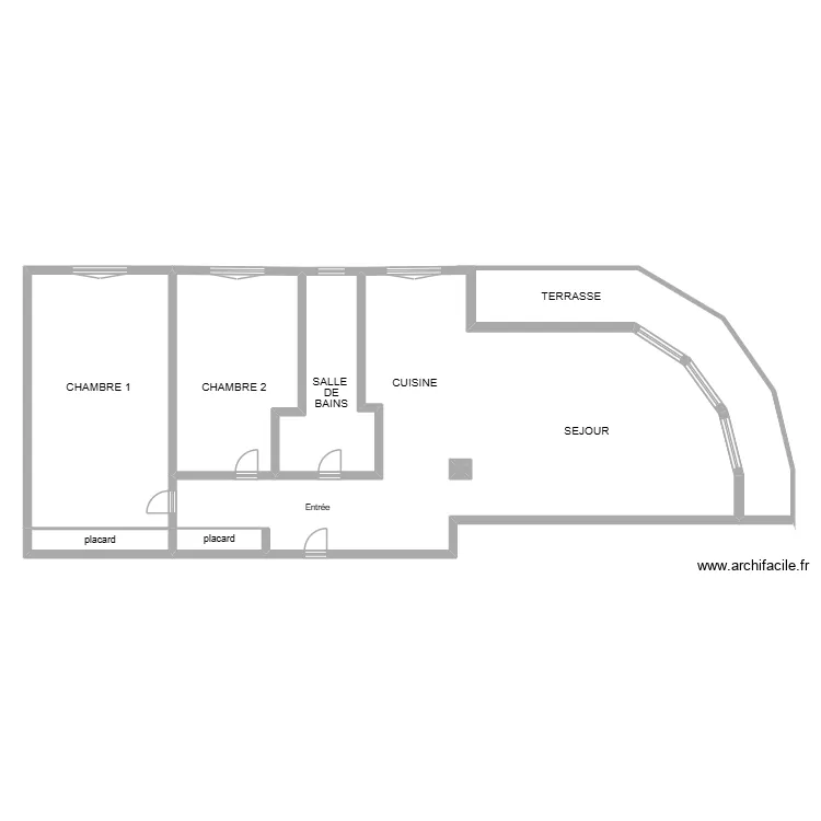 CHARLE. Plan de 7  et 204 m²