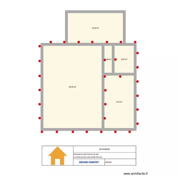 AXO PLAN. Plan de 5 et 65 m² AXO PLAN. Plan de 5 et 65 m²