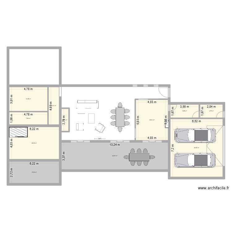 maison noto. Plan de 11 pièces et 195 m2