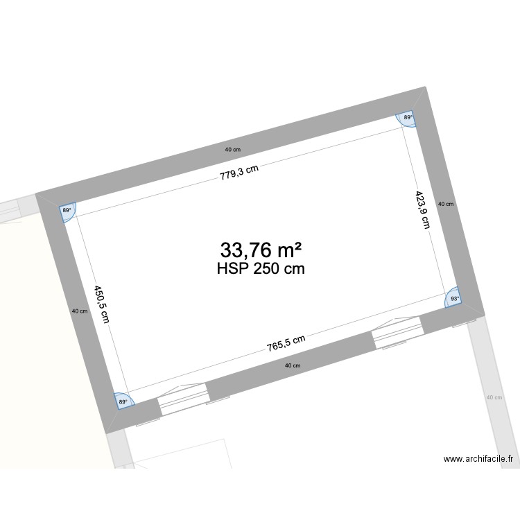 NAJARI PROJET. Plan de 3 pièces et 132 m2