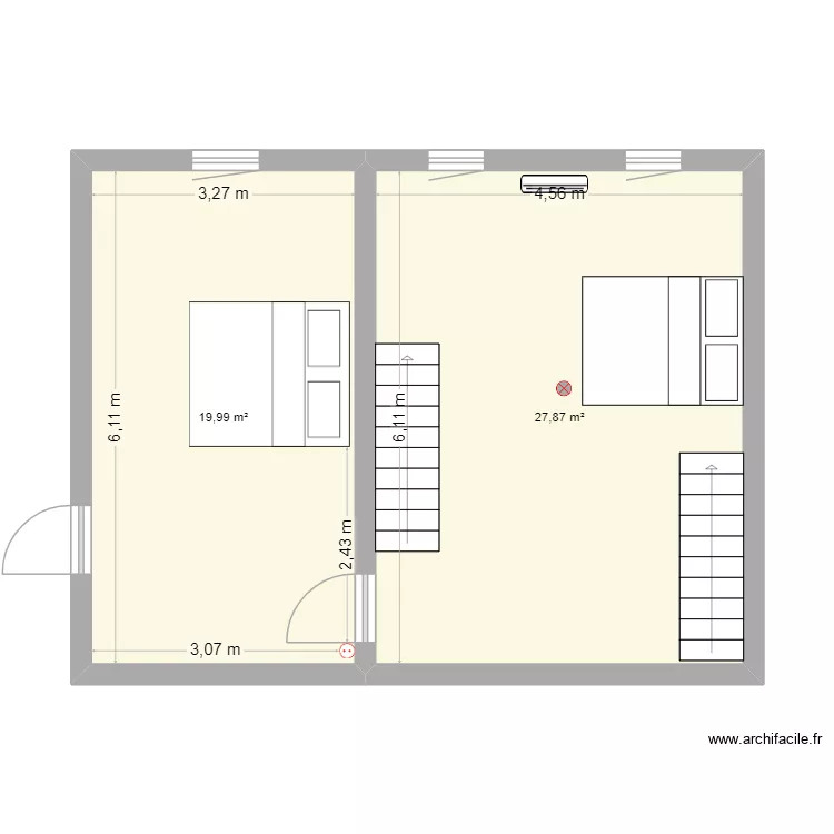 Auvergne 3. Plan de 2 et 48 m² Auvergne 3. Plan de 2 et 48 m²
