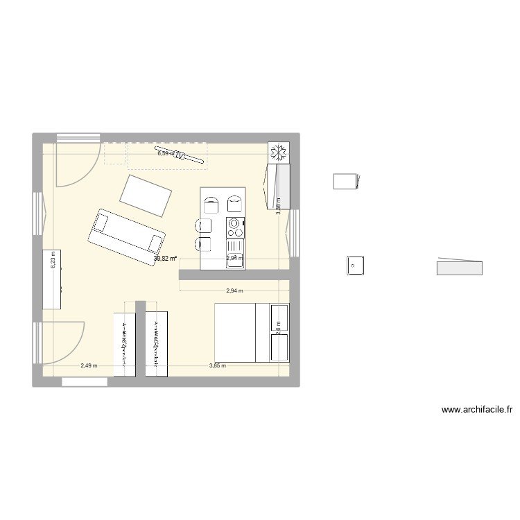studio rbnb 3. Plan de 0 pièce et 0 m2