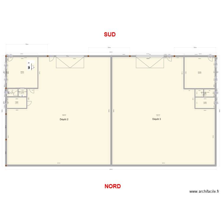 Dépot2/3_ITEBTP_v2. Plan de 9 pièces et 722 m2