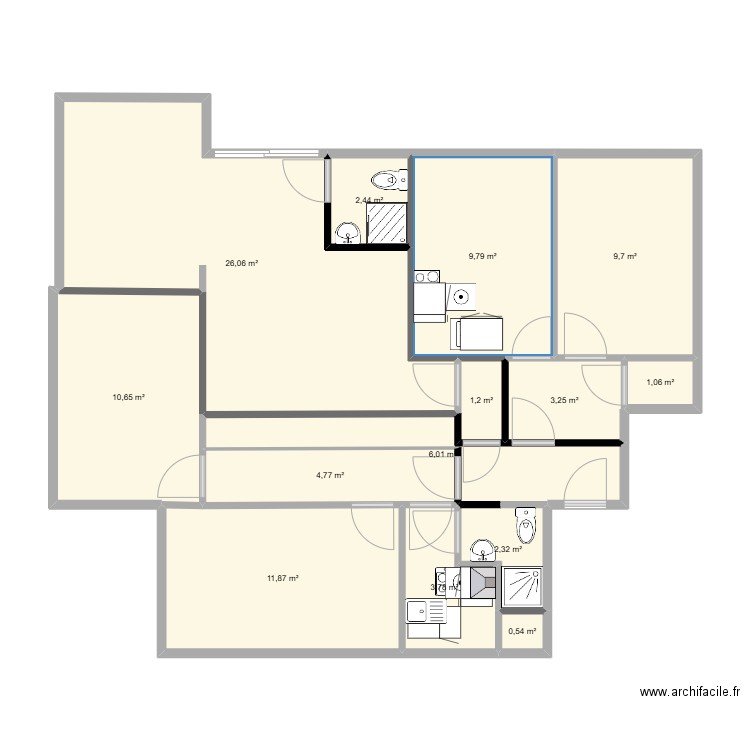 Etienne Richerand. Plan de 0 pièce et 0 m2