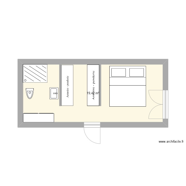 Suite parentale. Plan de 0 pièce et 0 m2