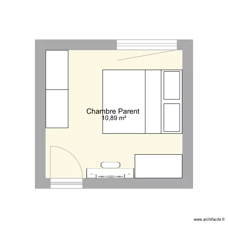 Appart Antho. Plan de 1  et 11 m²