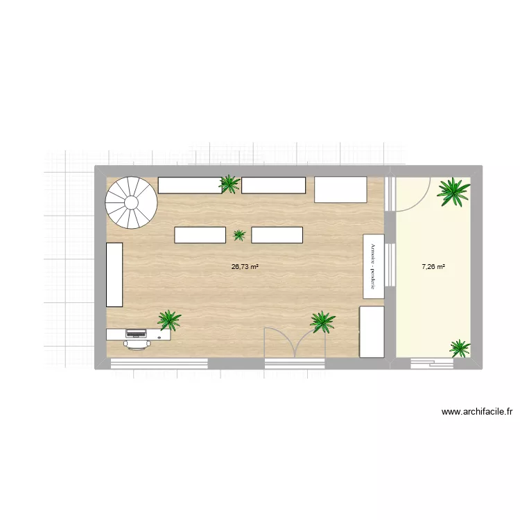 agencement. Plan de 2 Pièces et 34 m² agencement. Plan de 2 Pièces et 34 m²