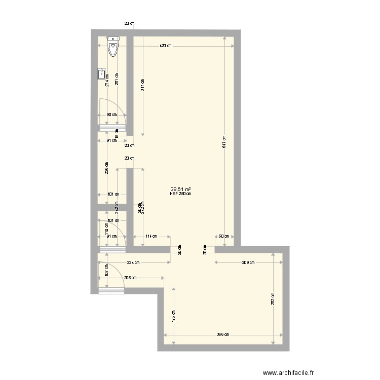 Zoran Drancy existant. Plan de 0 pièce et 0 m2