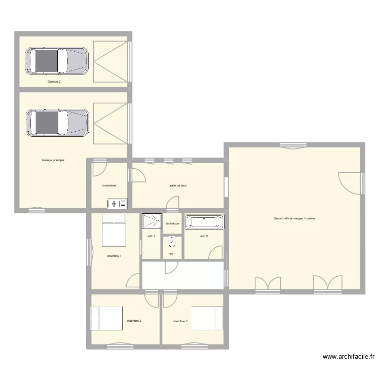 maison. Plan de maison. Plan de