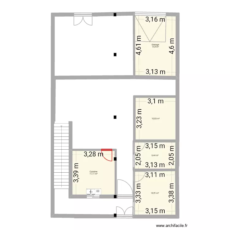 Iydyahran 2. Plan de 5  et 53 m²