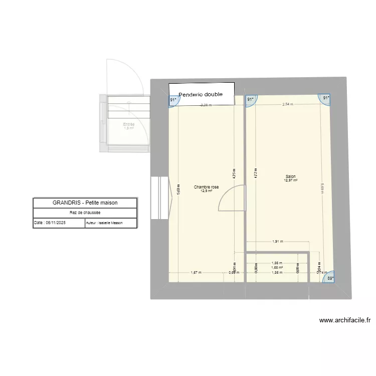 Petite maison. Plan de Petite maison. Plan de