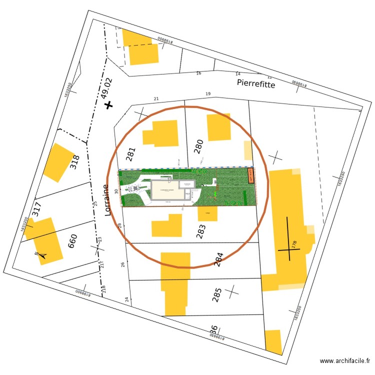 Extension Maison. Plan de 4 pièces et 94 m2