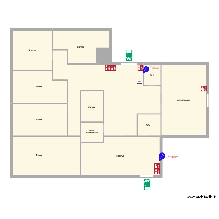 Méditerranée Evasion Organisation. Plan de 12 pièces et 175 m2