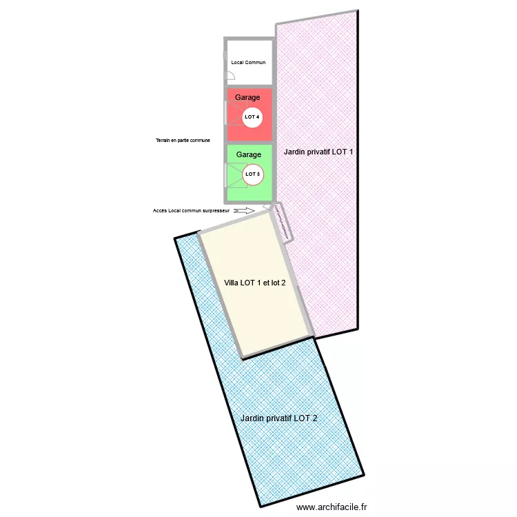 lot garage leandri. Plan de 