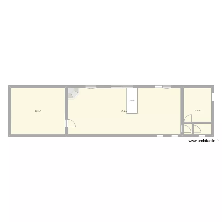 Grande maison. Plan de 4 et 107 m² Grande maison. Plan de 4 et 107 m²