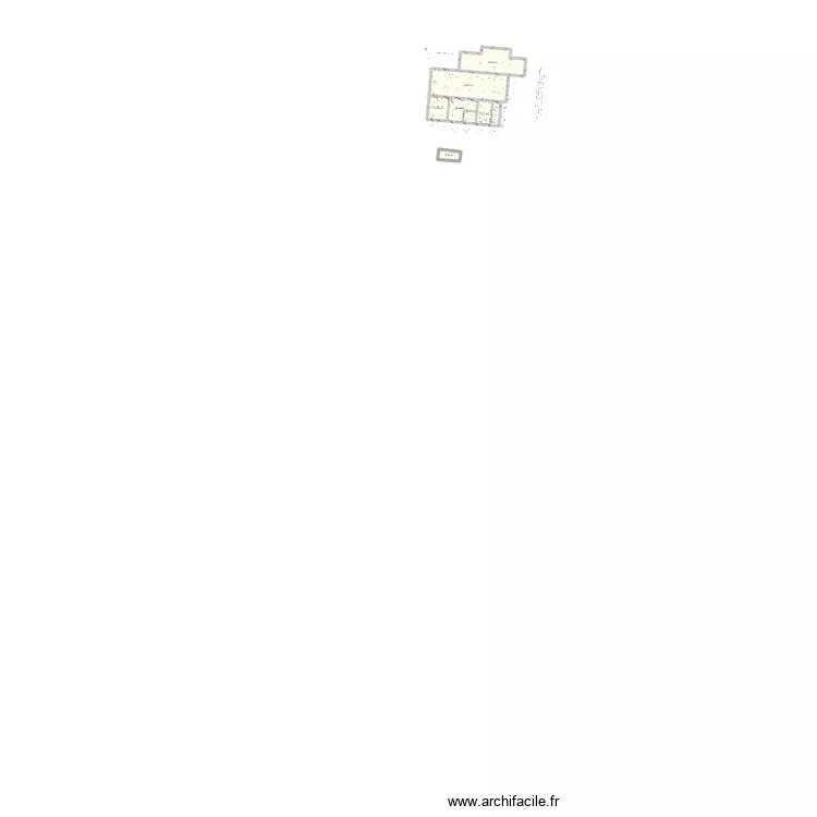 Station avec recul 1m. Plan de 6 pièces et 251 m²