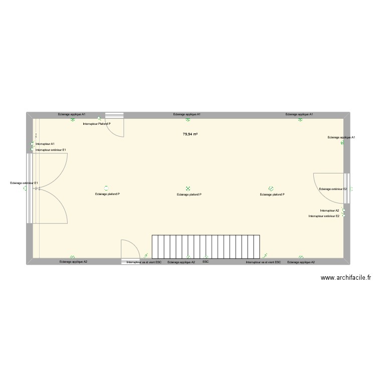 ezkatz Nathalie2. Plan de 1 pièce et 80 m2