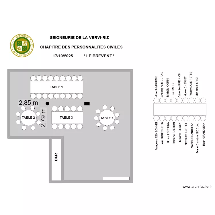 CHAPITRE VERVIRIZ BREVENT 17.10.2025. Plan de 