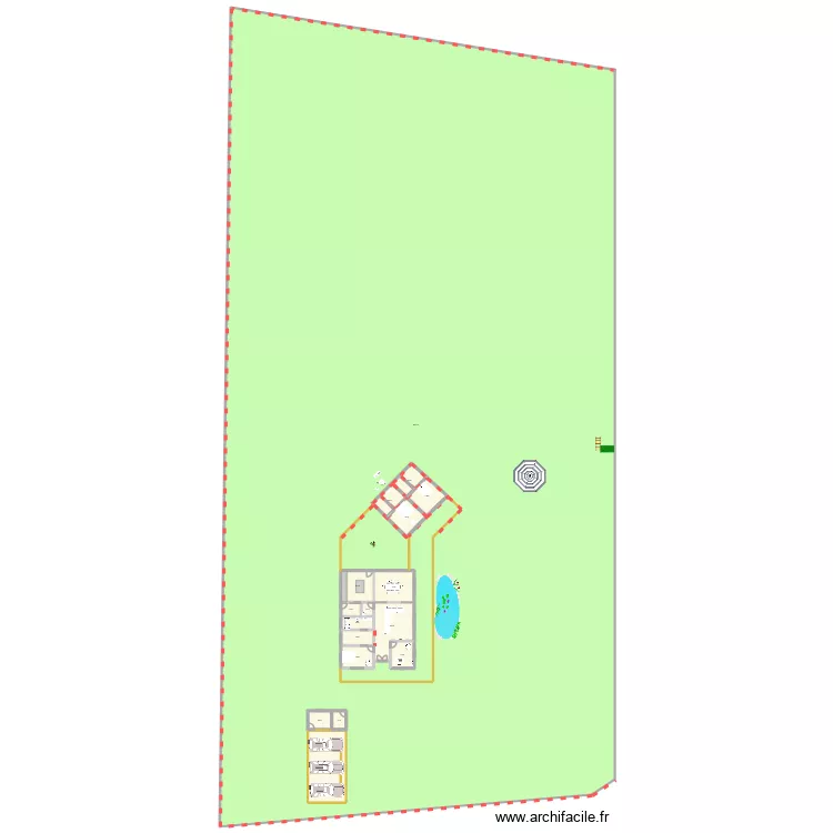 Balili1. Plan de 17  et 6433 m²