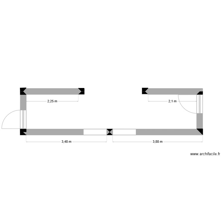 2 ème extérieurs. Plan de 0 pièce et 0 m2