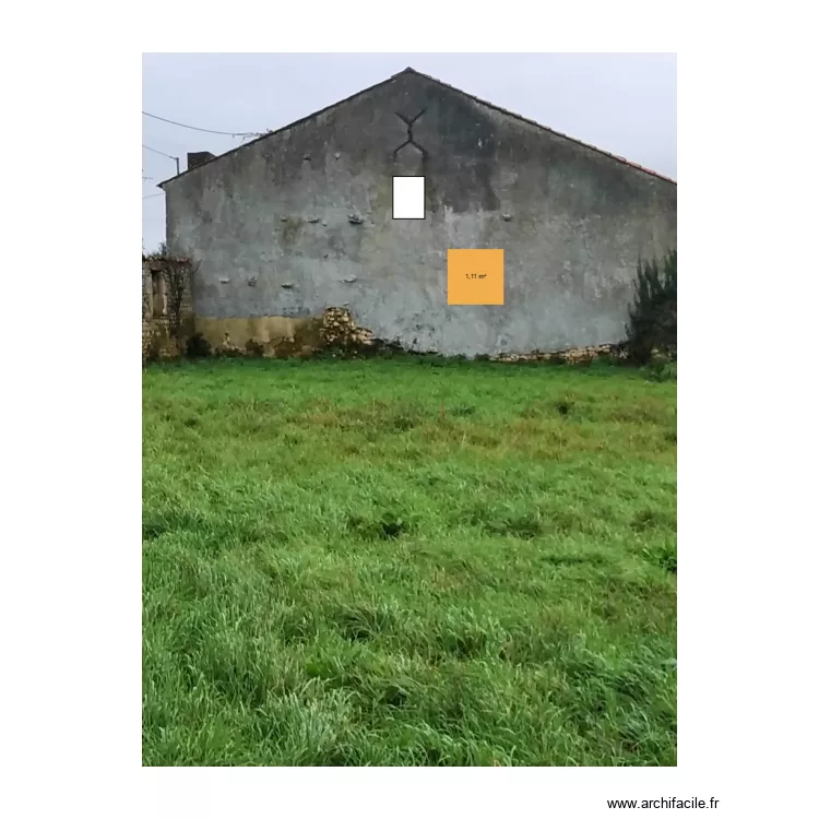 facade ouest. Plan de 