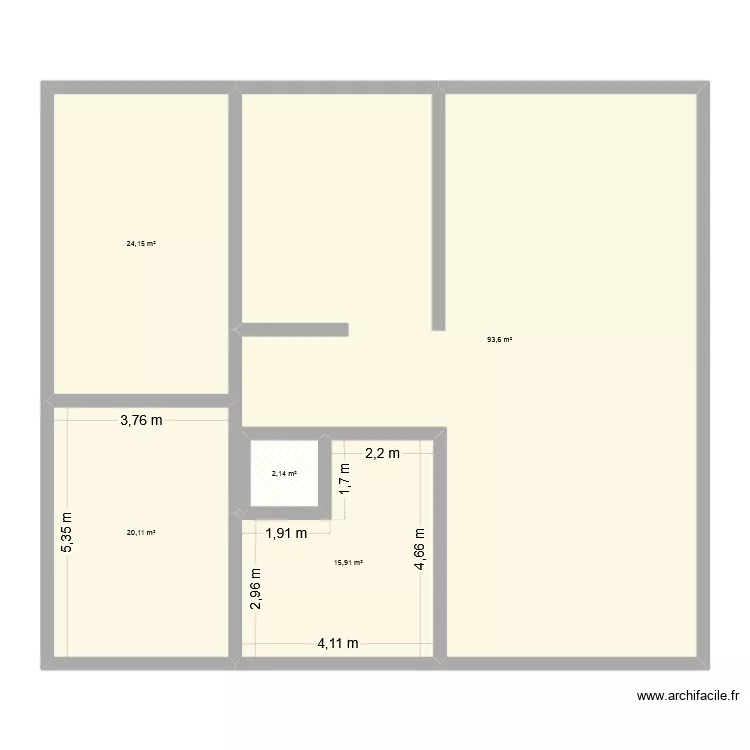 PLAN MAISON. Plan de 5 Pièces et 156 m²