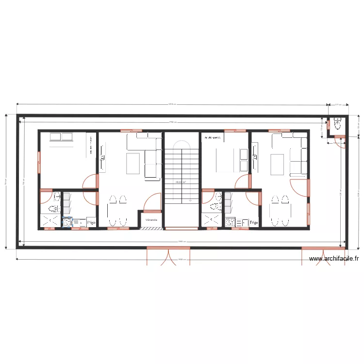 obambi plateau am&eacute;nagement R.D.C. Plan de 