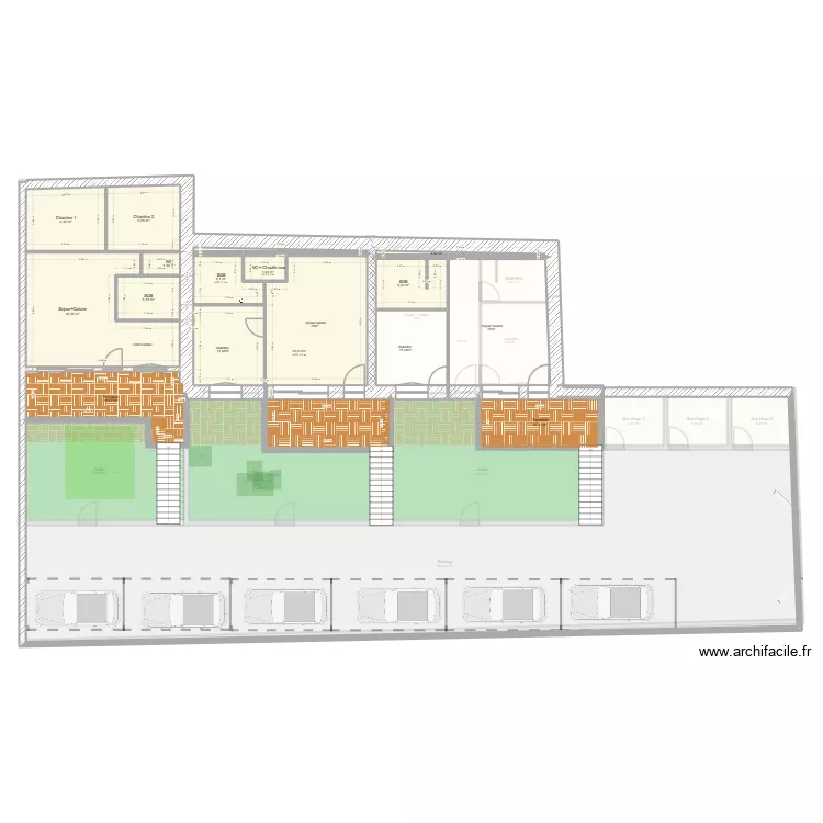 plans appartements cloisonnés T2+T3. Plan de 35 et 602 m² plans appartements cloisonnés T2+T3. Plan de 35 et 602 m²