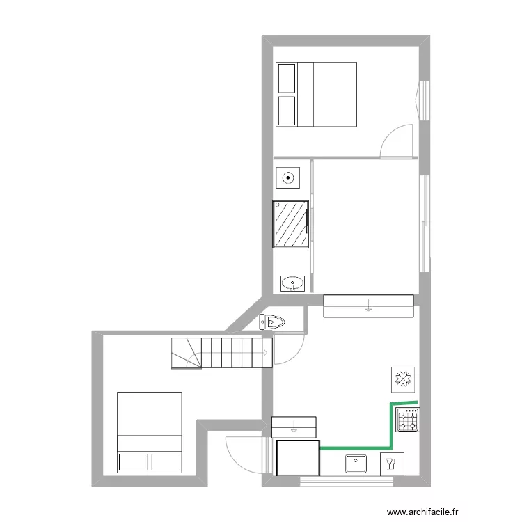 grange Pascal. Plan de 