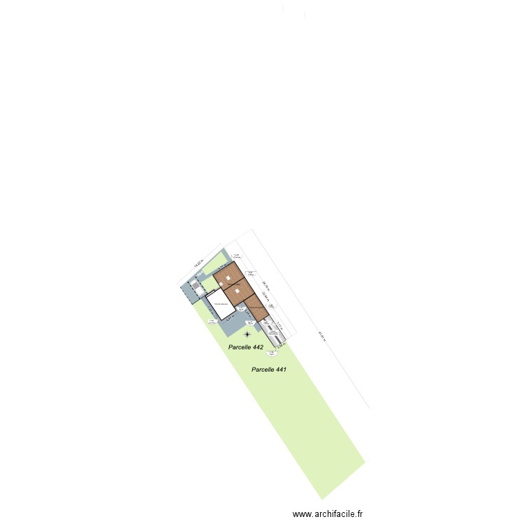 Masse33. Plan de 1 pièce et 113 m2