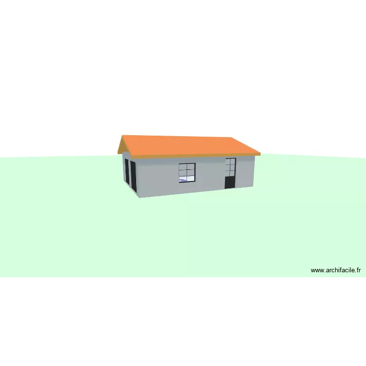 Plan garage 6x8. Plan de 1  et 48 m²