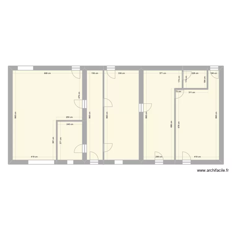 Aisniere sur nouere. Plan de 