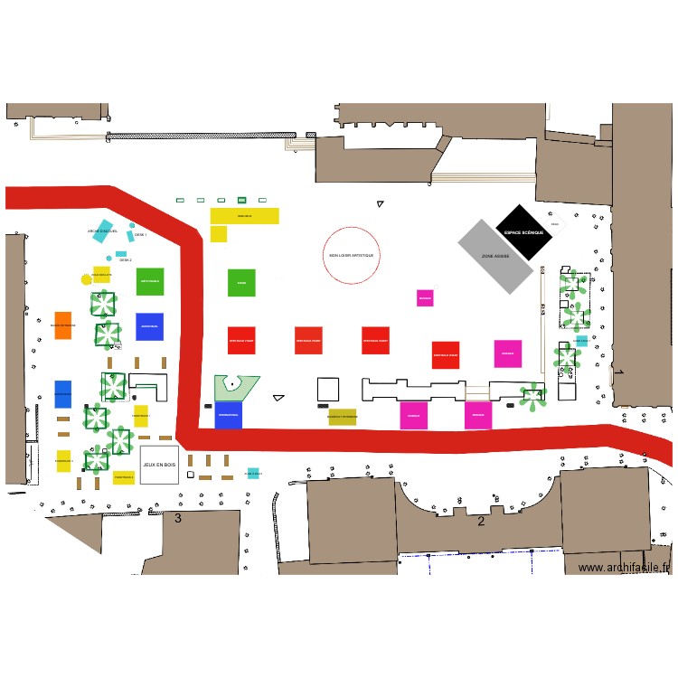 Strasculture 2025 version espacée. Plan de 0 pièce et 0 m2